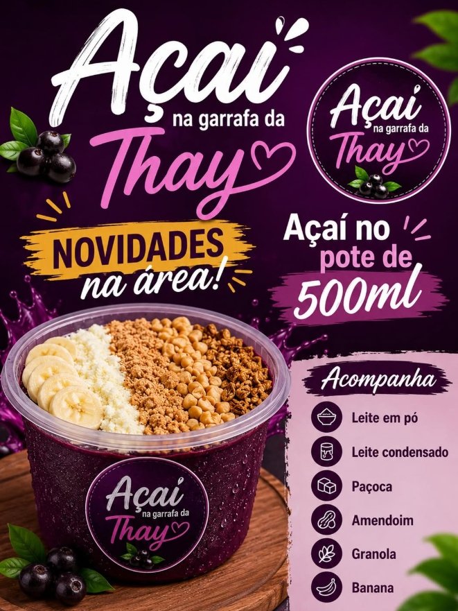 Açaí pote 500ml